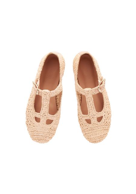 Raffia Women Shoe - Natural