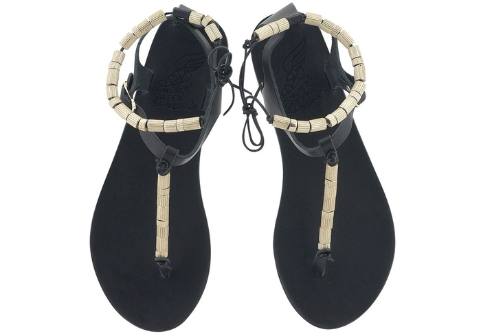 CHRYSSO COLUMN BEADS Sandals by Ancient Greek Sandals