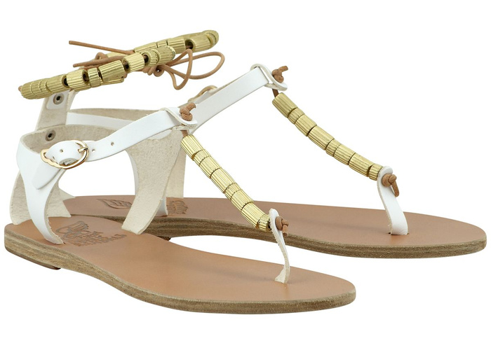 CHRYSSO COLUMN BEADS Sandals by Ancient Greek Sandals