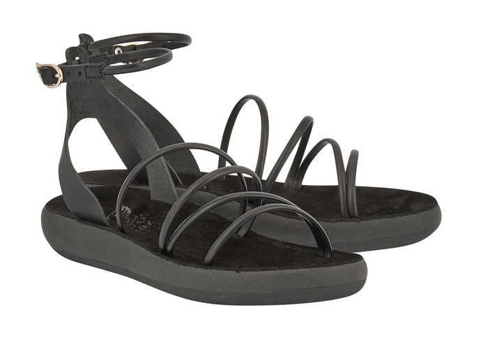 ANCIENT GREEK SANDALS Anastasia Comfort Strappy Sandals in BLACK | Endource