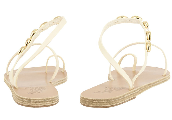 APLI ELEFTHERIA GOLD SHELLS Sandals by Ancient Greek Sandals