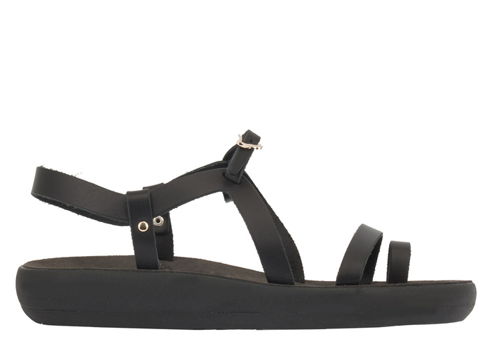 Ancient Greek Sandals Tereza Comfort Leather Slingback Sandals In Black |  ModeSens