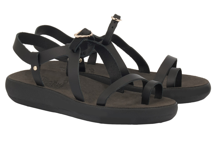 Ancient Greek Sandals Clio Comfort Sandals In Black | ModeSens