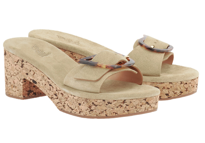 No.6 New School Clog on Wedge in Palomino