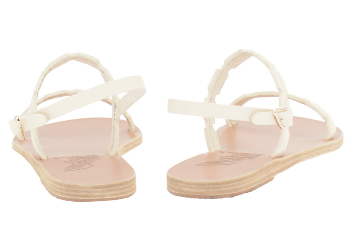 Leather sandals Ancient Greek Sandals White size 37 EU in Leather - 31915765