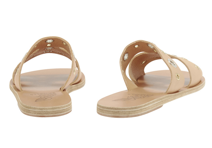 Ancient Greek Sandals Apteros cut-out Leather Slides - Farfetch