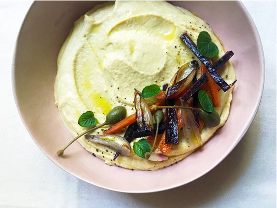 Cook With AGS: Fava With Caramelised Root Vegetables