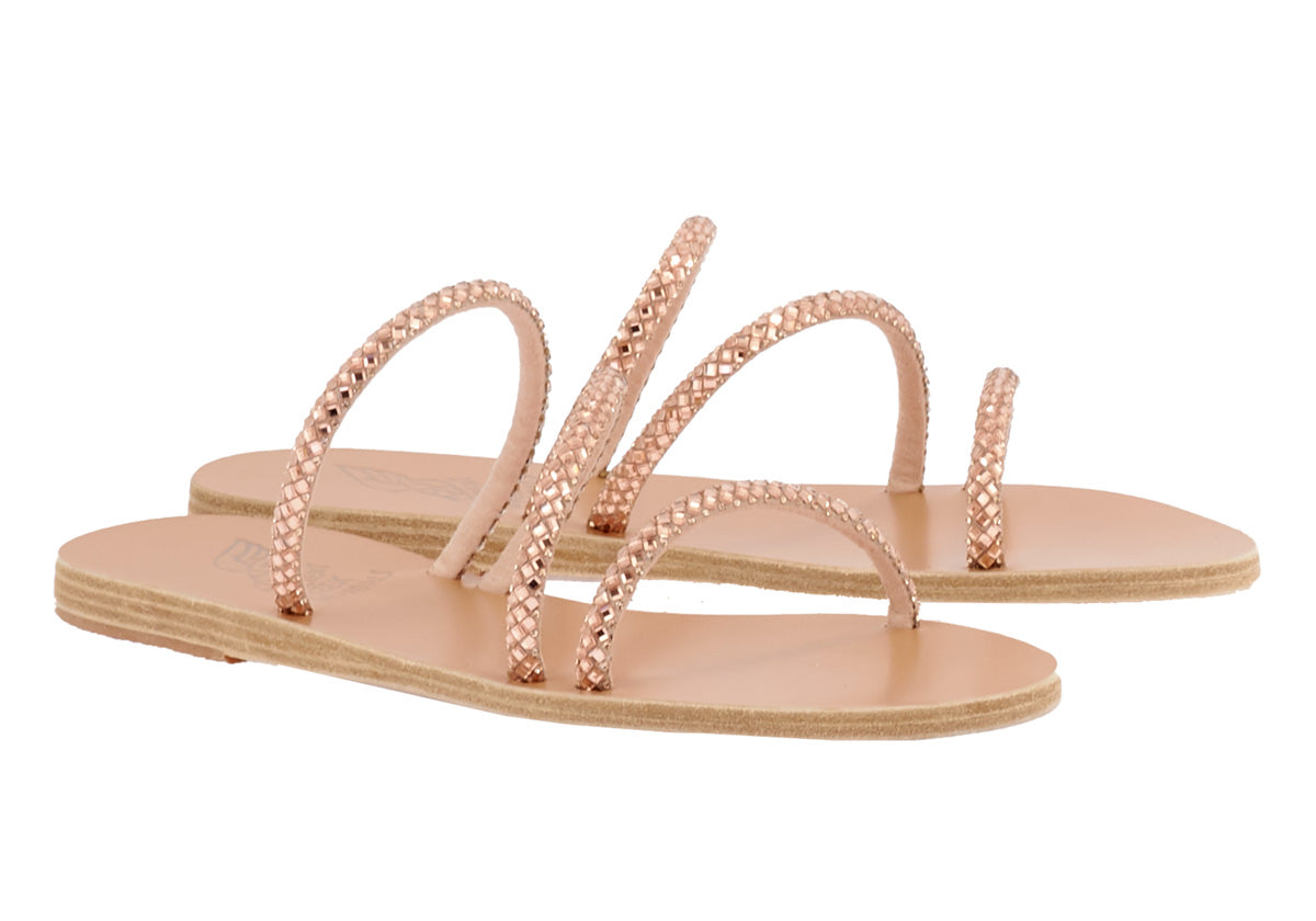 Sparkly Sandals, Glitter Sandals, Women's Sandals, Sandals Women, Rose Gold Sandals, Strappy Sandals, Leather Sandals, on sale Greek Leather Sandals